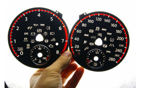 Шкалы приборов Volkswagen Golf 6