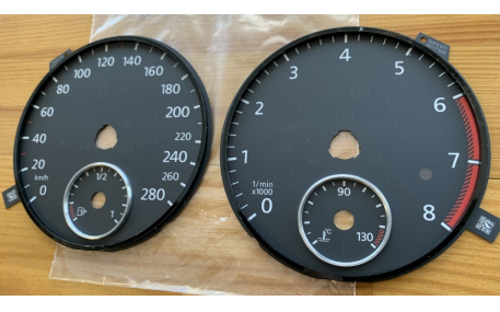 Шкалы приборов Volkswagen Golf 6