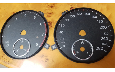 Шкалы приборов Volkswagen Golf 6