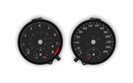 Шкалы приборов Volkswagen Passat B8