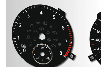 Шкалы приборов Volkswagen Passat CC