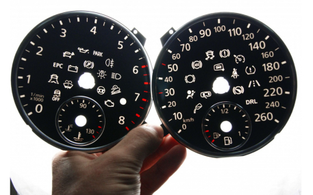 Шкалы приборов Volkswagen Tiguan