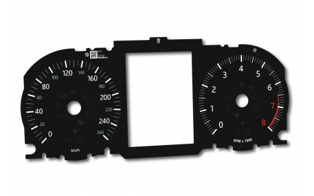 Шкалы приборов Range Rover Evoque