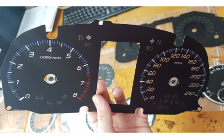 Шкалы приборов Mitsubishi Outlander