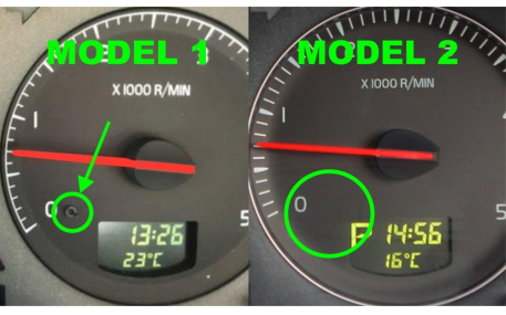 Шкалы приборов Volvo S60/V70