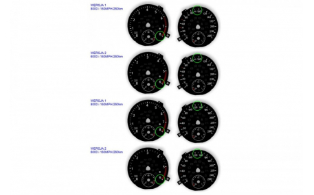 Шкалы приборов Volkswagen Eos