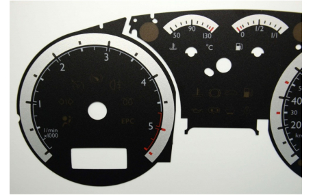 Шкалы приборов Volkswagen Golf