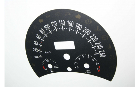 Шкалы приборов Volkswagen New Beetle