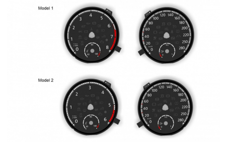 Шкалы приборов Volkswagen Scirocco