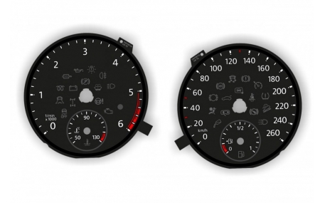 Шкалы приборов Volkswagen T6