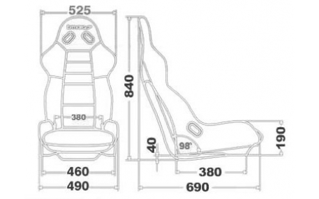 Сиденья Bimarco Cobra Black/Blue