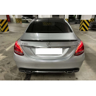 Накладка задняя Mercedes С-class W205 Sedan 2014-2019