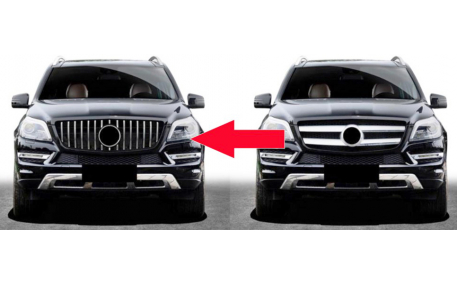 Решетка радиатора Mercedes GL-class X166 2012-2015