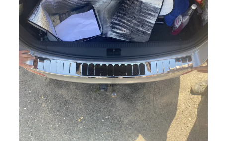 Накладка на задний бампер Skoda Octavia A7 2013-2017