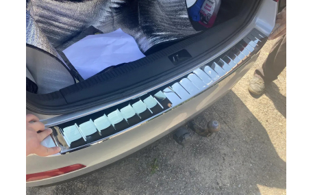 Накладка на задний бампер Skoda Octavia A7 2013-2017