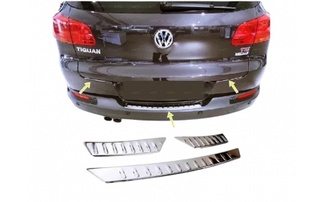 Накладка на задний бампер Volkswagen Tiguan