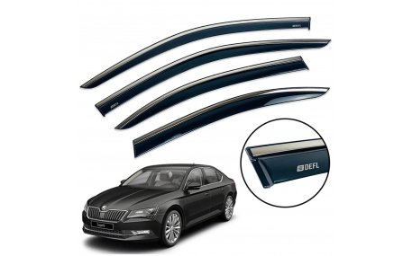 Дефлекторы окон Skoda Superb