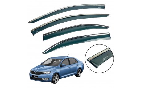 Дефлекторы окон Skoda Rapid