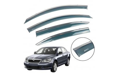 Дефлекторы окон Skoda Octavia A5 Liftback