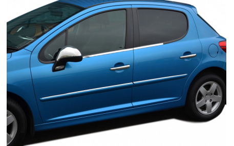Хром накладки Peugeot 207