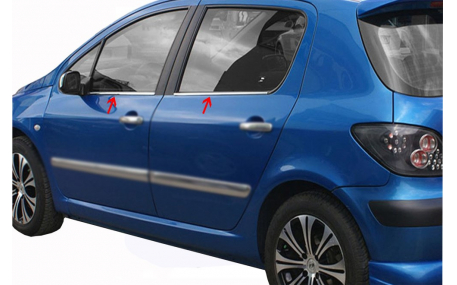 Хром накладки Peugeot 307