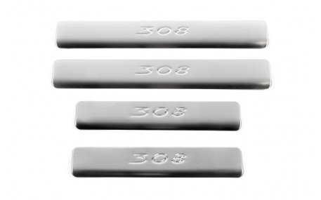 Накладки на пороги Peugeot 308