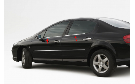 Хром накладки Peugeot 407