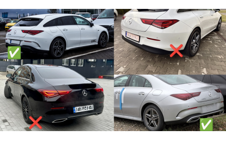 Накладка задняя Mercedes CLA-class C118