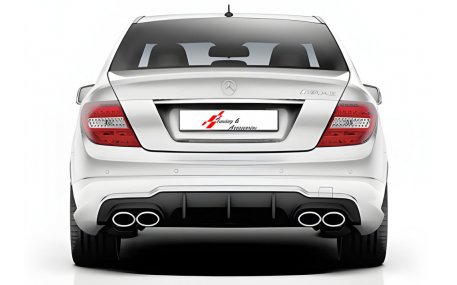 Накладка задняя Mercedes C-class W204 2011-2015