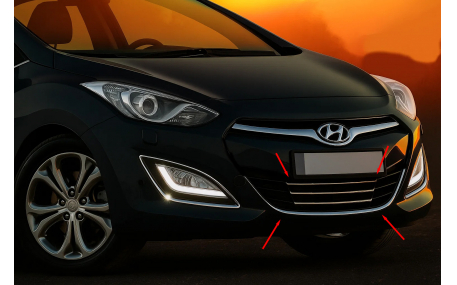 Хром накладки Hyundai I30