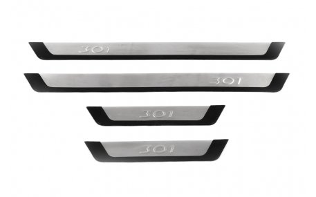 Накладки на пороги Peugeot 301