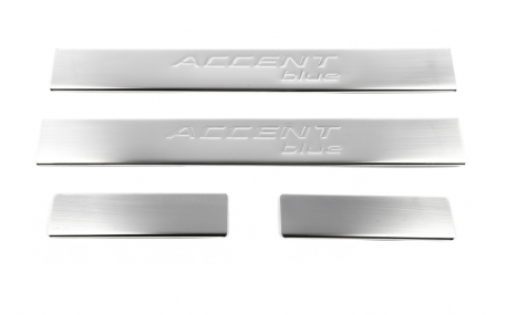 Накладки на пороги Hyundai Accent