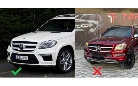 Решетка радиатора Mercedes GL-class X166 2012-2015