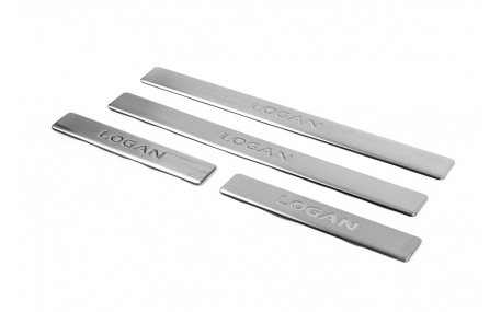 Накладки на пороги Renault Logan
