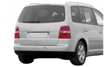 Накладка на задний бампер Volkswagen Touran