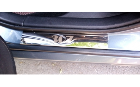 Накладки на пороги Peugeot 307