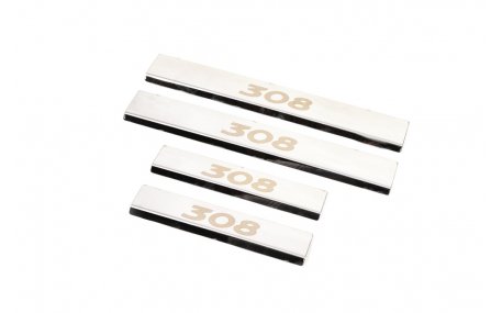 Накладки на пороги Peugeot 308