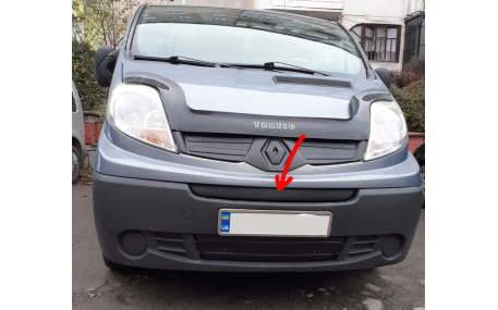 Зимняя накладка на решетку Opel Vivaro