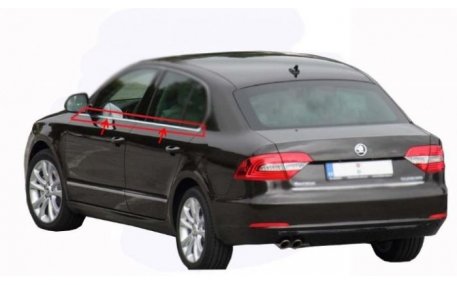 Хром накладки Skoda Superb