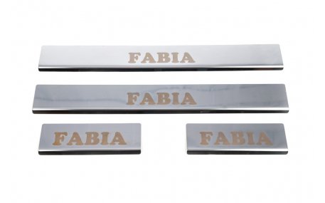 Накладки на пороги Skoda Fabia