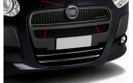 Хром накладки Fiat Doblo