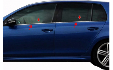 Хром накладки Volkswagen Golf 6