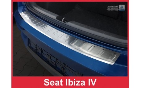 Накладка на задний бампер Seat Ibiza