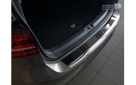 Накладка на задний бампер Volkswagen Golf 7