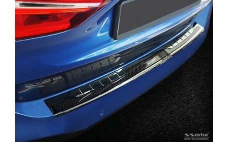 Накладка на задний бампер BMW X1 F48