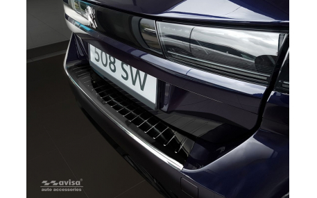 Накладка на задний бампер Peugeot 508