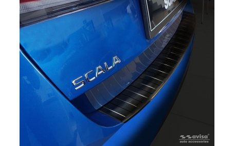 Накладка на задний бампер Skoda Scala