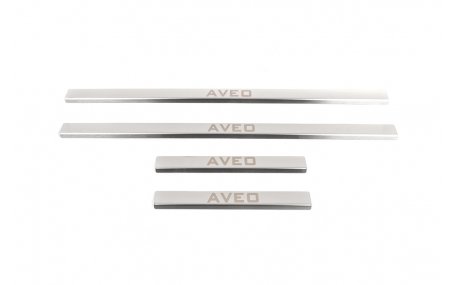 Накладки на пороги Chevrolet Aveo