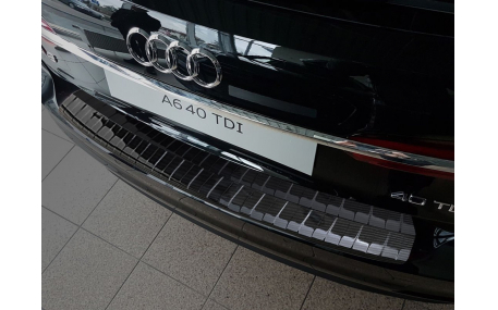 Накладка на задний бампер Audi A6 С8