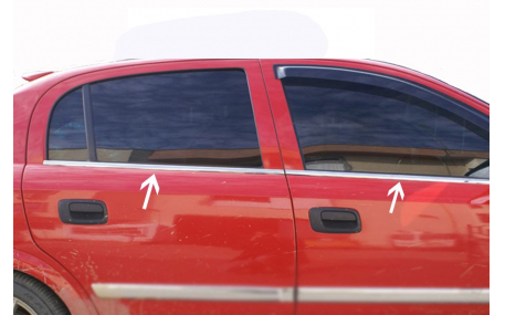 Хром накладки Opel Astra G